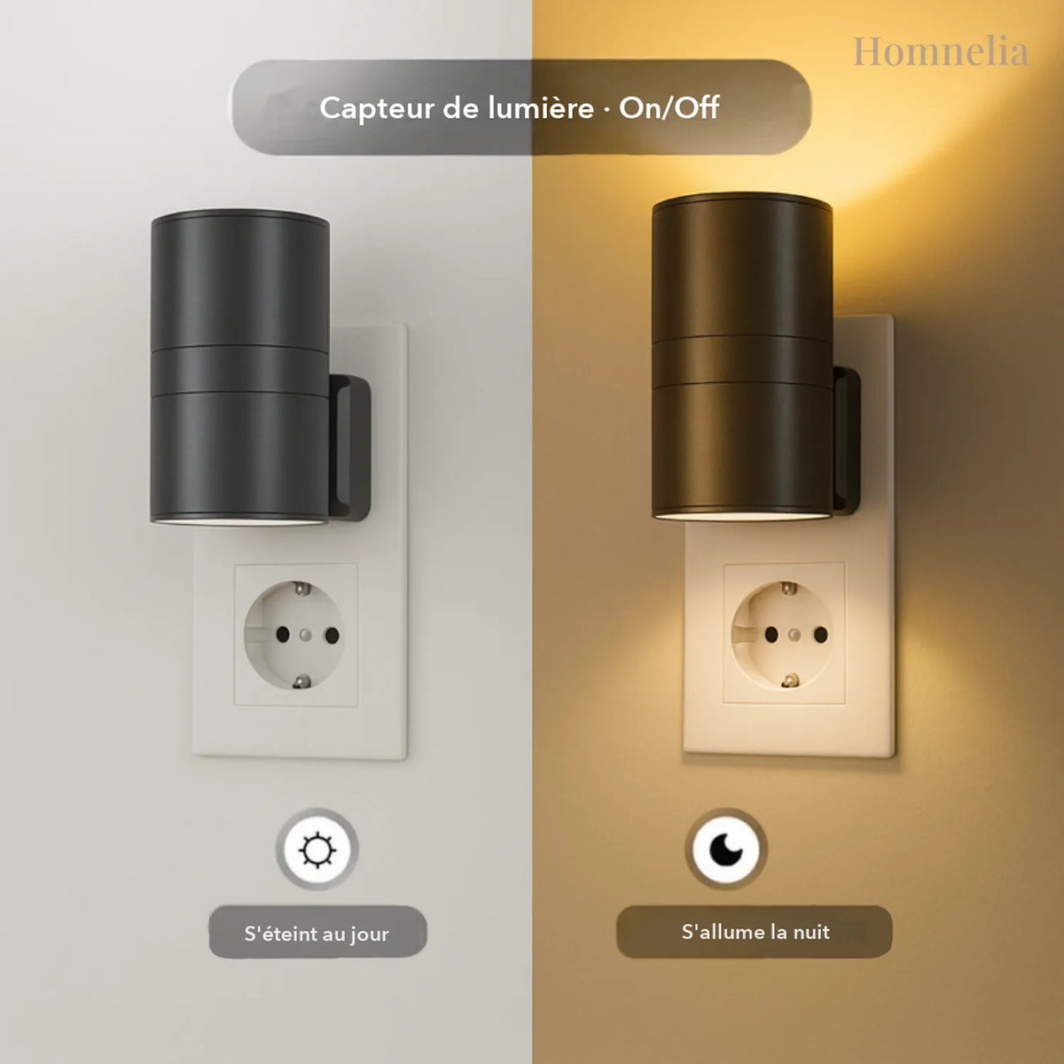 Capteur de lumière : s'éteint le jour, s'allume la nuit