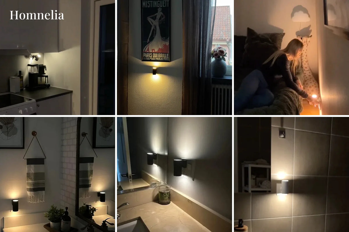 L'applique murale LED dans différentes pièces