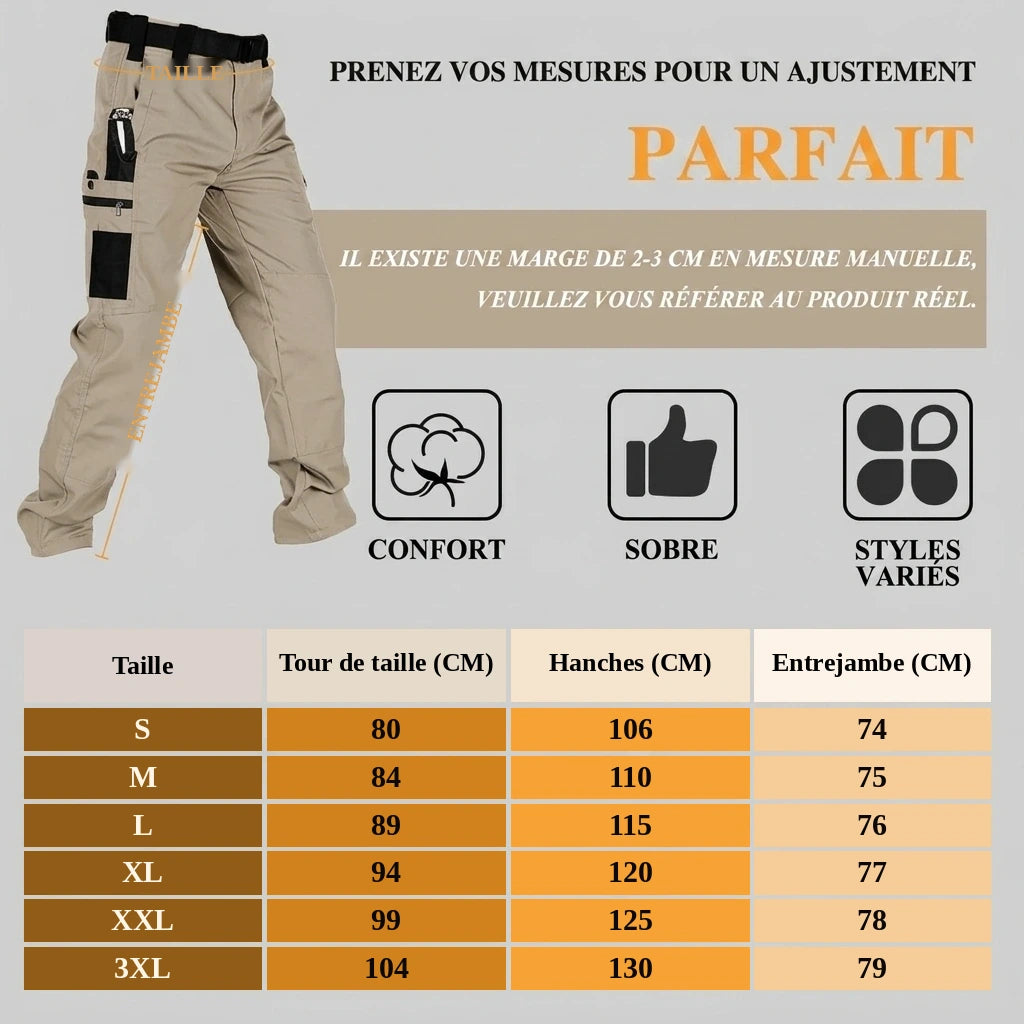 Pantalon de Travail Tactique Homme