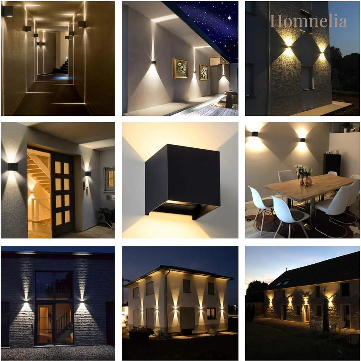 Lampe cube LED à détecteur de mouvement
