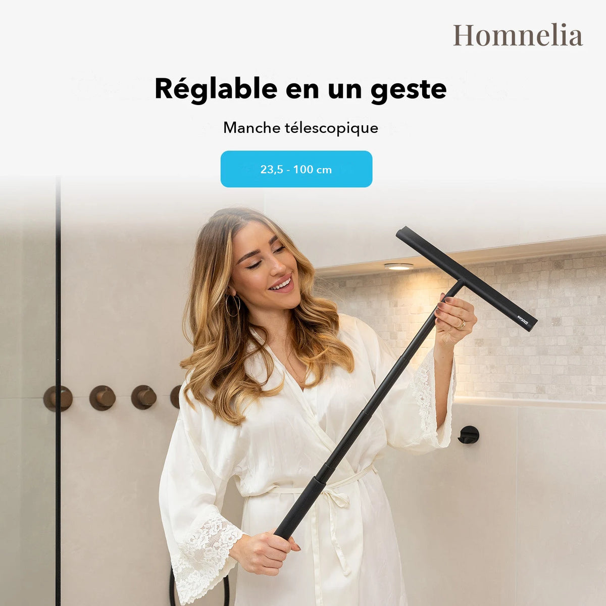 Manche télescopique de 23,5 à 100 cm
