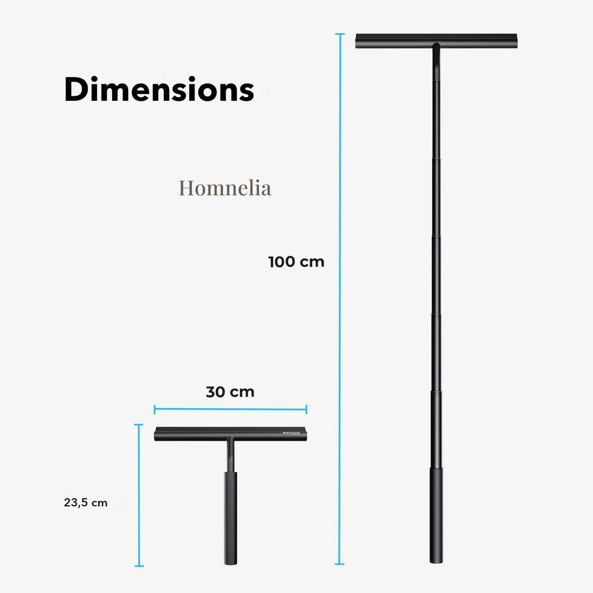 Dimensions de la raclette